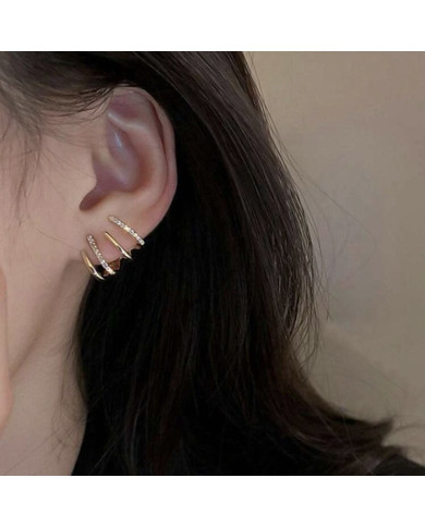 Boucles d'oreilles ornée de strass