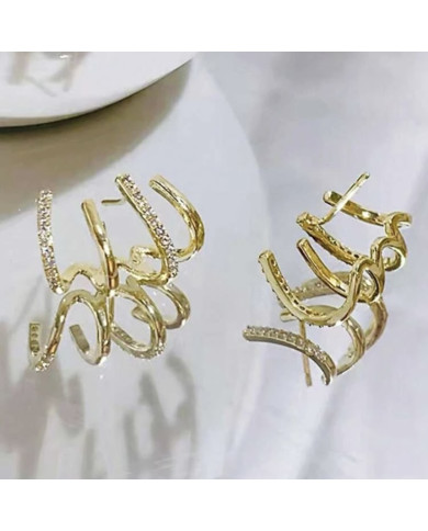 Boucles d'oreilles ornée de strass