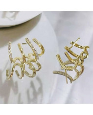 Boucles d'oreilles ornée de strass